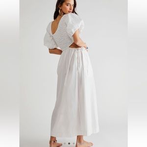Free People White cut out dress